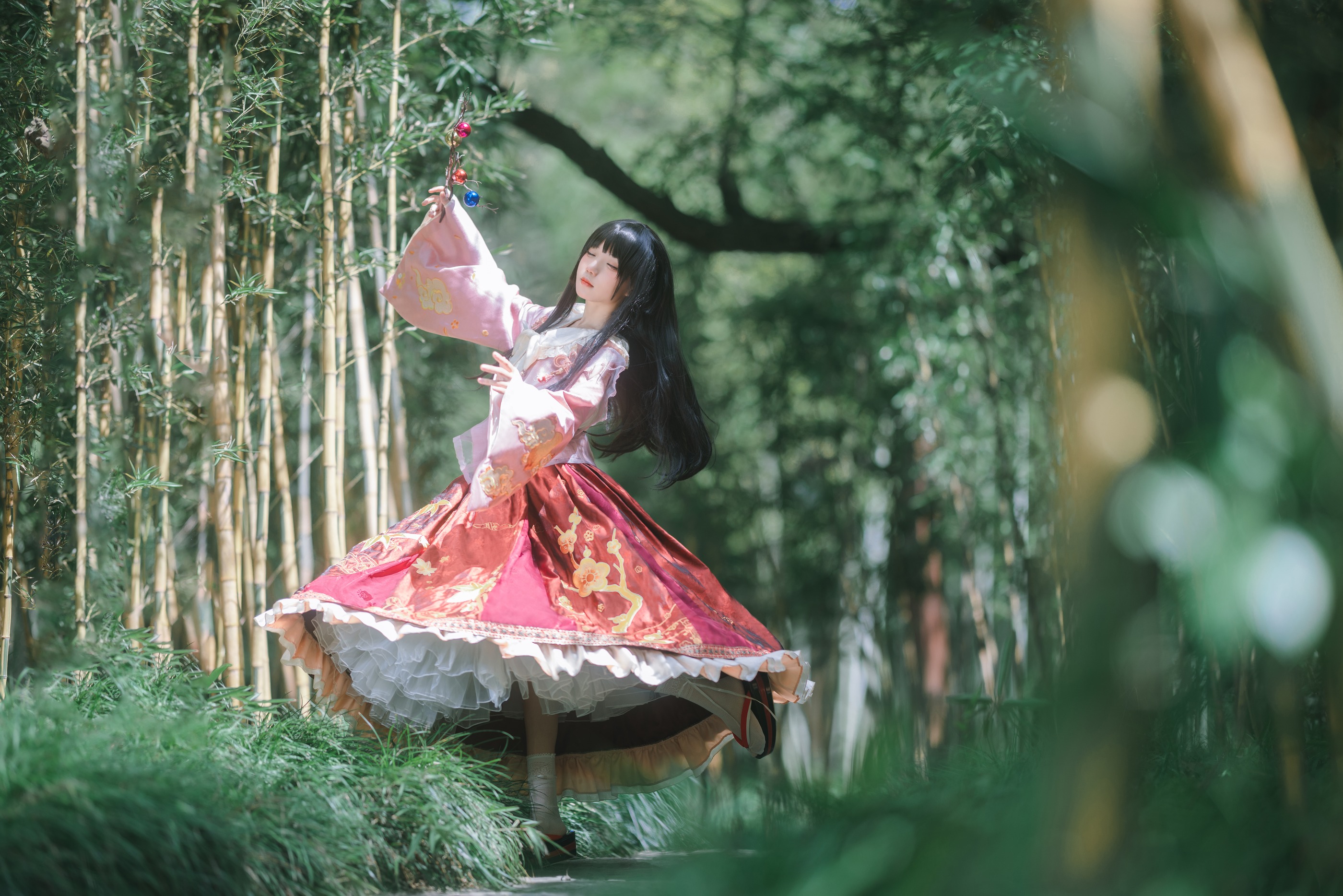 图片[1]-花柒Hana – NO.027 蓬莱山辉夜 [11P]-XikXak